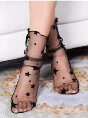 גרבים שקופים עם כוכבים