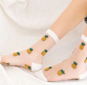 גרביים שקופים עם אננס