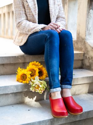 קבקבי עץ סגורים קרולינה אדום מט