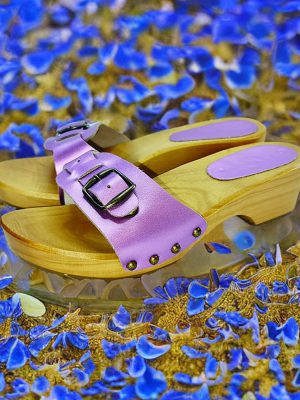 קבקבי עץ רונה אוליביה סגול כפכפי שול