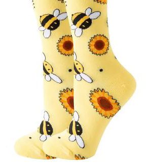 גרביים בדוגמת דבורים