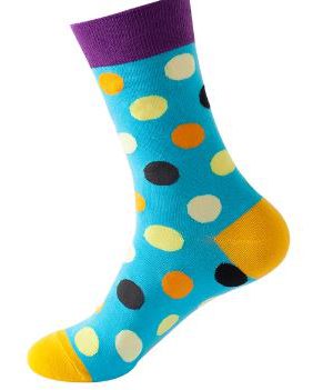 גרביים נקודות צבעוניות