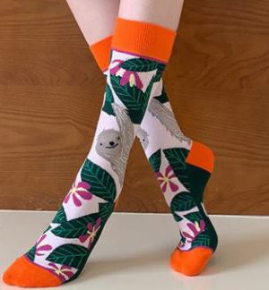 גרביים בדוגמת עצלן מתוק