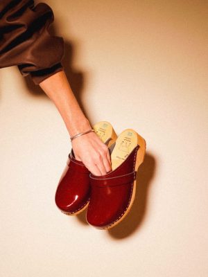 קבקבי עץ בורדו לק